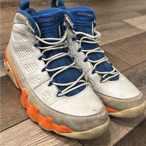 Men’s White and Blue Sneakers